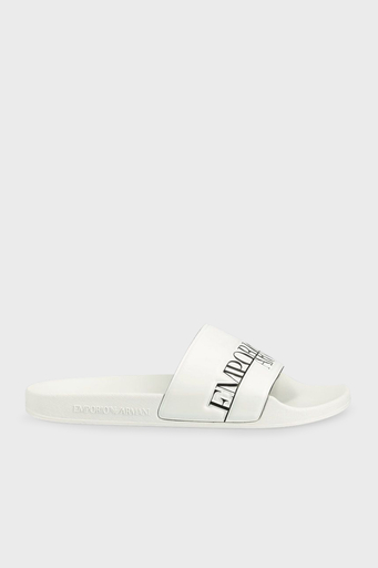 Emporio Armani Logolu Erkek Terlik S XVPS02 XN126 00001 BEYAZ - 1