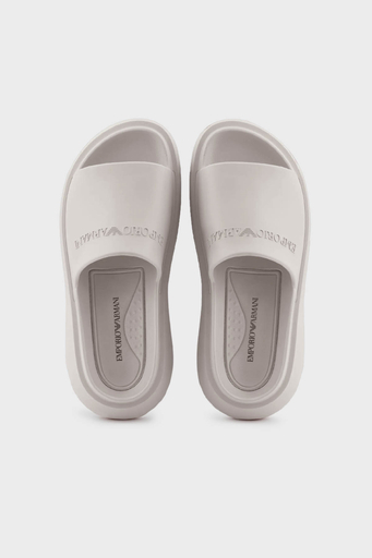 Emporio Armani Logolu Erkek Terlik X4P134 XD405 01791 BEJ - 3