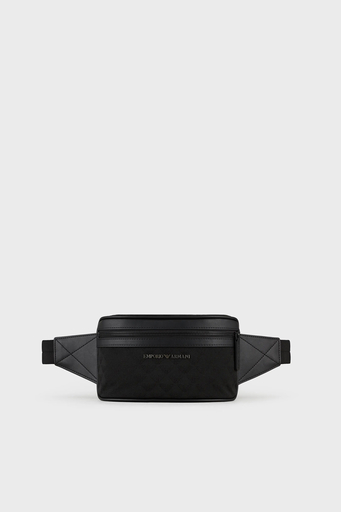 Emporio Armani Logolu Fermuarlı Erkek Bel Çantası Y4O312 Y022V 81336 SİYAH - 1