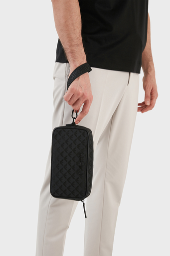 Emporio Armani Logolu Fermuarlı Erkek Çanta Y4R356 Y022V 81336 SİYAH - 2