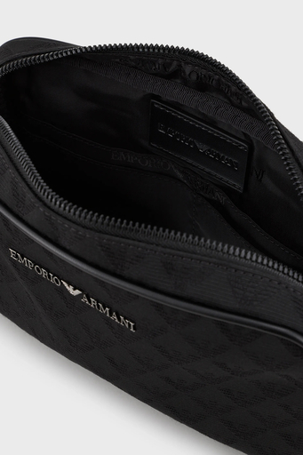 Emporio Armani Logolu Fermuarlı Erkek Çanta Y4R356 Y022V 81336 SİYAH - 4