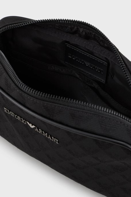 Emporio Armani Logolu Fermuarlı Erkek Çanta Y4R356 Y022V 81336 SİYAH - 4