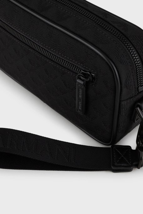 Emporio Armani Logolu Fermuarlı Erkek Çanta Y4R356 Y022V 81336 SİYAH - 5