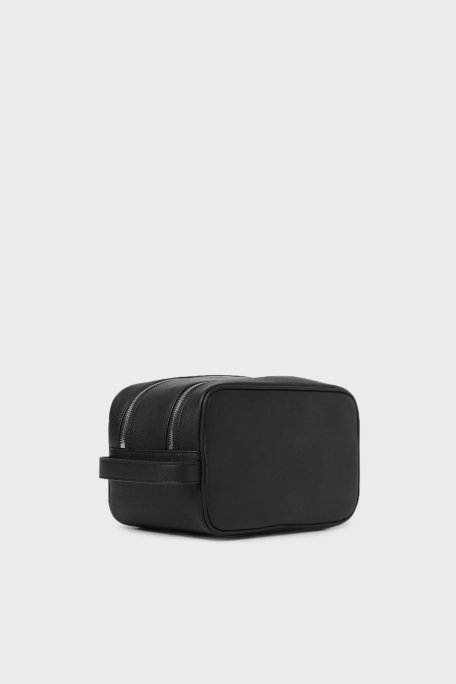 Emporio Armani Logolu Fermuarlı Erkek Traş Çantası Y4R546 Y138E 81072 SİYAH - 2