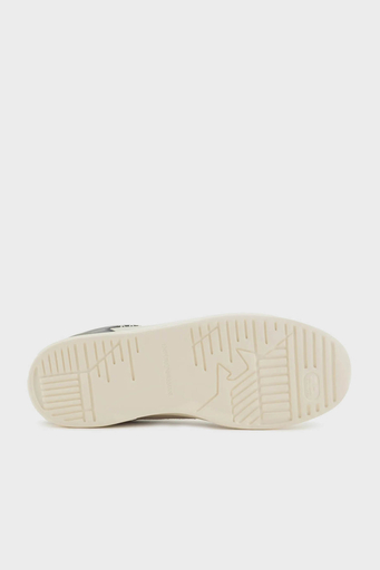 Emporio Armani Logolu Hakiki Deri Sneaker Erkek Ayakkabı X4X657 XR101 T848 LACİVERT - 12