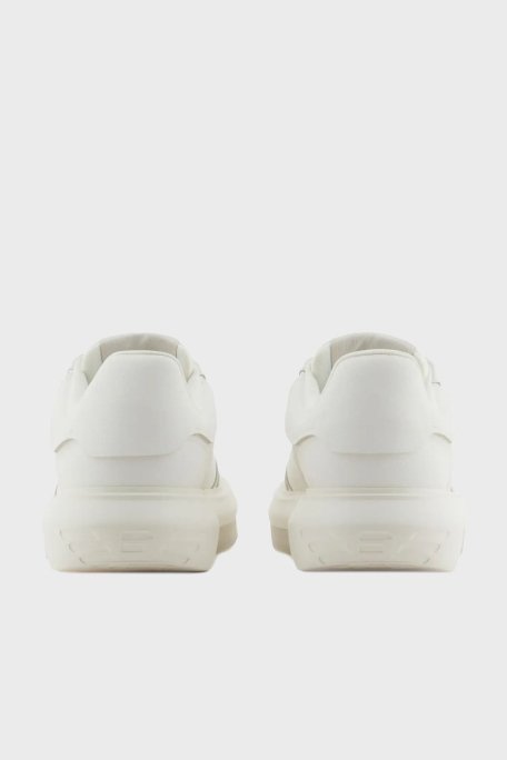 Emporio Armani Logolu Kalın Taban Sneaker Erkek Ayakkabı X4X633 XR325 M801 BEYAZ - 4
