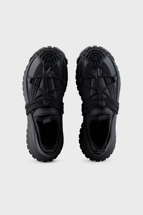 Emporio Armani Logolu Kalın Tabanlı Sneaker Erkek Ayakkabı X4X653 XR083 00002 SİYAH - 3