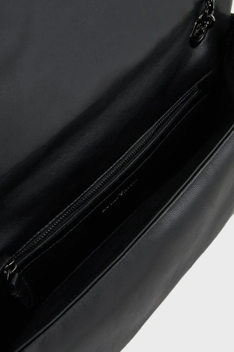 Emporio Armani Logolu Kapitoneli Ayarlanabilir Askılı Bayan Çanta Y3B208 YWJ8I 80001 SİYAH - 5