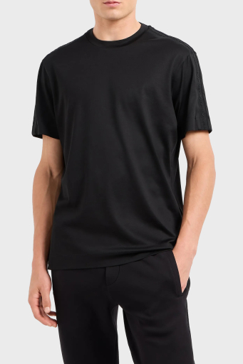 Emporio Armani Logolu Pamuklu Regular Fit Bisiklet Yaka Erkek T Shirt 6D1TD6 1JOSZ 0999 SİYAH - 6