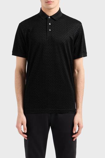 Emporio Armani Logolu Pamuklu Regular Fit Erkek Polo Yaka T Shirt 6D1F79 1JOSZ 0999 SİYAH - 1