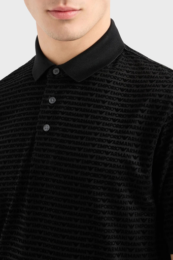 Emporio Armani Logolu Pamuklu Regular Fit Erkek Polo Yaka T Shirt 6D1F79 1JOSZ 0999 SİYAH - 3