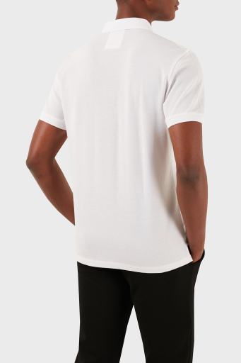 Emporio Armani Logolu Pamuklu Regular Fit Erkek Polo Yaka T Shirt 8N1FQ2 1JTKZ 0100 BEYAZ - 8