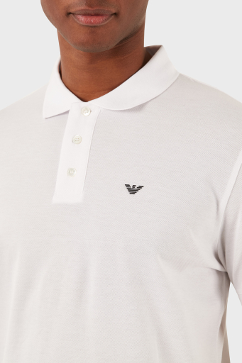 Emporio Armani Logolu Pamuklu Regular Fit Erkek Polo Yaka T Shirt 8N1FQ2 1JTKZ 0100 BEYAZ - 11