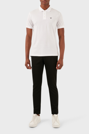 Emporio Armani Logolu Pamuklu Regular Fit Erkek Polo Yaka T Shirt 8N1FQ2 1JTKZ 0100 BEYAZ - 12