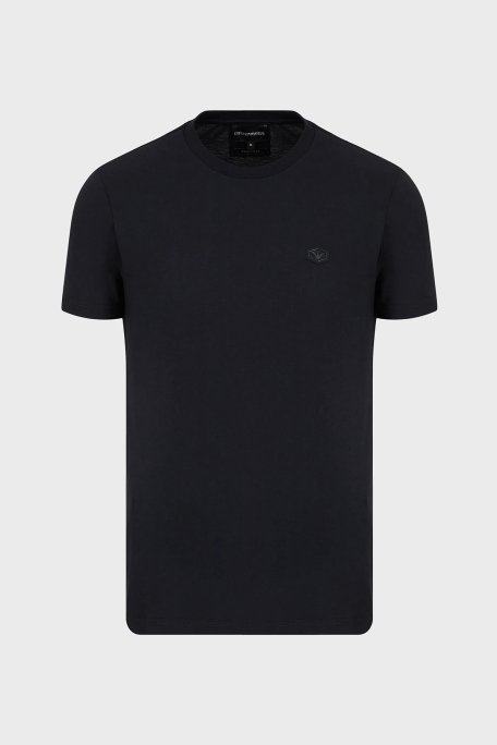 Emporio Armani Logolu Regular Fit Bisiklet Yaka % 100 Pamuk Erkek T Shirt 8N1TQ6 1JRGZ 0920 LACİVERT - 4