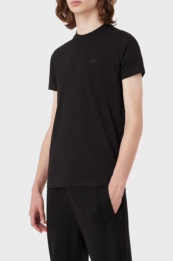 Emporio Armani Logolu Regular Fit Bisiklet Yaka % 100 Pamuk Erkek T Shirt 8N1TQ6 1JRGZ 0999 SİYAH - 5