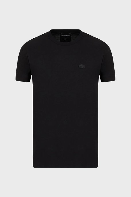 Emporio Armani Logolu Regular Fit Bisiklet Yaka % 100 Pamuk Erkek T Shirt 8N1TQ6 1JRGZ 0999 SİYAH - 4