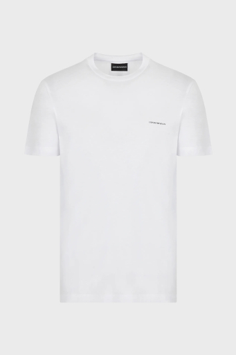 Emporio Armani Logolu Regular Fit Bisiklet Yaka Pamuklu Erkek T Shirt 8N1TD8 1JUVZ 0100 BEYAZ - 8