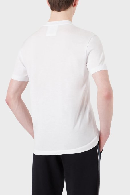 Emporio Armani Logolu Regular Fit Bisiklet Yaka Pamuklu Erkek T Shirt 8N1TD8 1JUVZ 0100 BEYAZ - 6