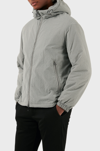 Emporio Armani Logolu Regular Fit Kapüşonlu Erkek Mont 3D1BA8 1NJXZ 06G1 GRİ - 6