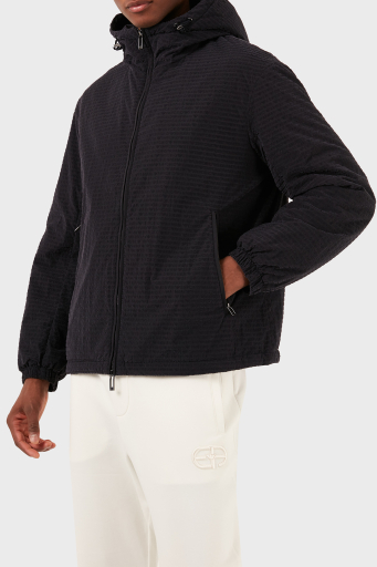 Emporio Armani Logolu Regular Fit Kapüşonlu Erkek Mont 3D1BA8 1NJXZ 0920 LACİVERT - 7