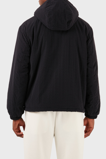 Emporio Armani Logolu Regular Fit Kapüşonlu Erkek Mont 3D1BA8 1NJXZ 0920 LACİVERT - 9