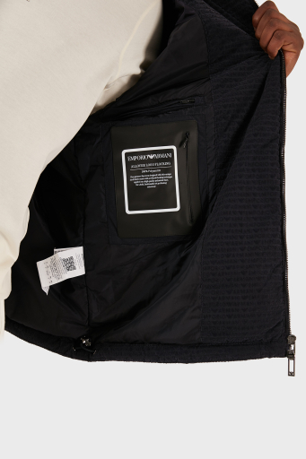 Emporio Armani Logolu Regular Fit Kapüşonlu Erkek Mont 3D1BA8 1NJXZ 0920 LACİVERT - 10