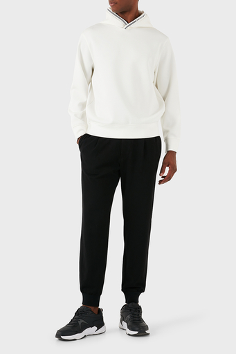 Emporio Armani Logolu Regular Fit Kapüşonlu Erkek Sweat 6D1M99 1JRRZ 0101 BEYAZ - 8