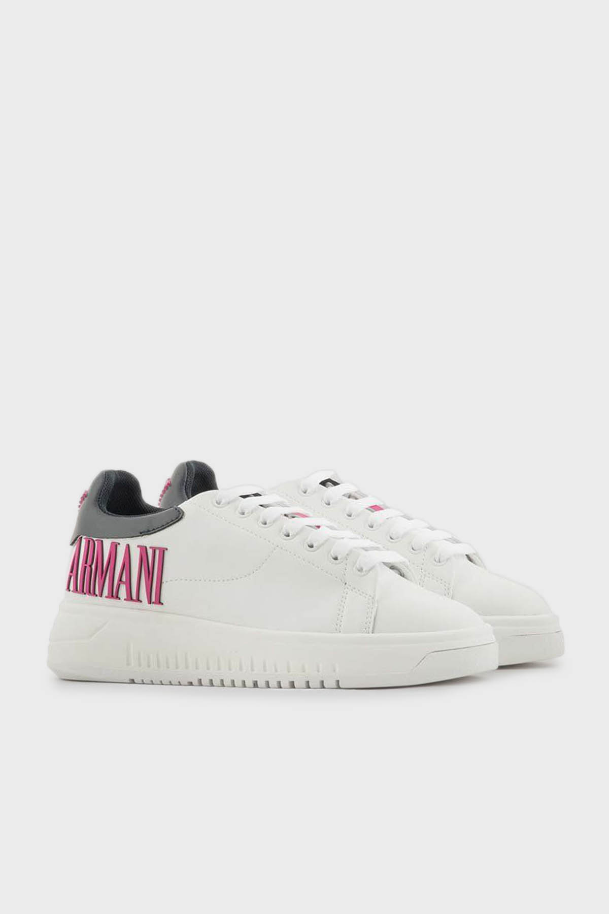 Emporio Armani Logolu Sneaker Bayan Ayakkabı X3X024 XR127 Emporio Armani Logolu Sneaker Bayan Ayakkabı X3X024 XR127
