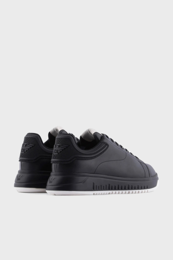 Emporio Armani Logolu Sneaker Erkek Ayakkabı X4X264 XN001 K001 SİYAH - 7