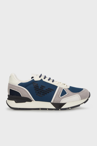 Emporio Armani Logolu Sneaker Erkek Ayakkabı X4X289 XM499 S714 LACİVERT - 1