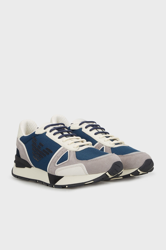 Emporio Armani Logolu Sneaker Erkek Ayakkabı X4X289 XM499 S714 LACİVERT - 3