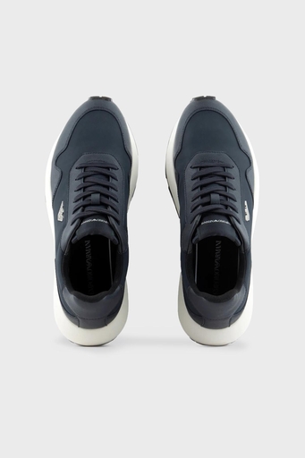 Emporio Armani Logolu Sneaker Erkek Ayakkabı X4X630 XN877 N151 LACİVERT - 3