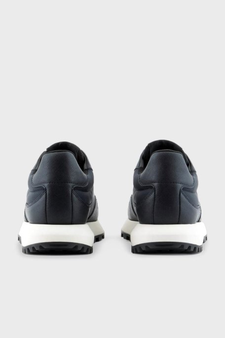 Emporio Armani Logolu Sneaker Erkek Ayakkabı X4X630 XN877 N151 LACİVERT - 4