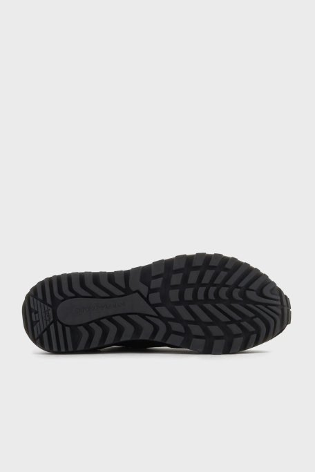 Emporio Armani Logolu Sneaker Erkek Ayakkabı X4X659 XR105 K001 SİYAH - 6