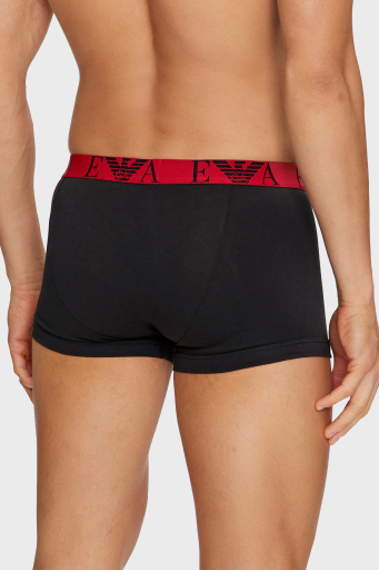 Emporio Armani Logolu Streç Pamuklu Erkek Boxer 111357 4F715 38121 SİYAH - 4
