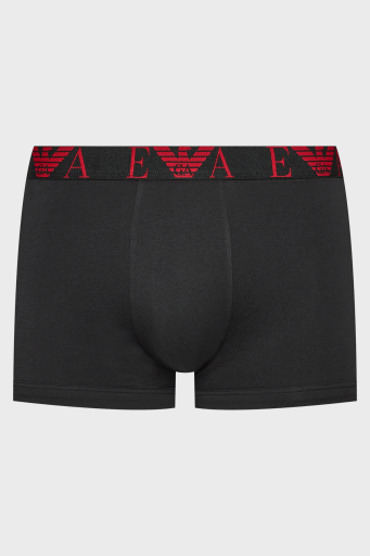 Emporio Armani Logolu Streç Pamuklu Erkek Boxer 111357 4F715 38121 SİYAH - 7