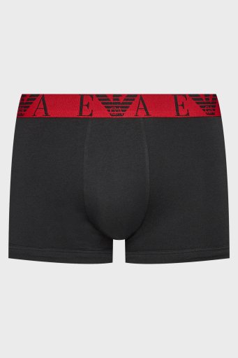 Emporio Armani Logolu Streç Pamuklu Erkek Boxer 111357 4F715 38121 SİYAH - 6