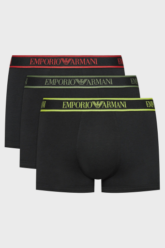 Emporio Armani Logolu Streç Pamuklu Erkek Boxer 111357 4F717 21320 SİYAH - 1
