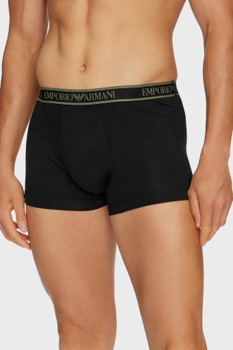 Emporio Armani Logolu Streç Pamuklu Erkek Boxer 111357 4F717 21320 SİYAH - 3