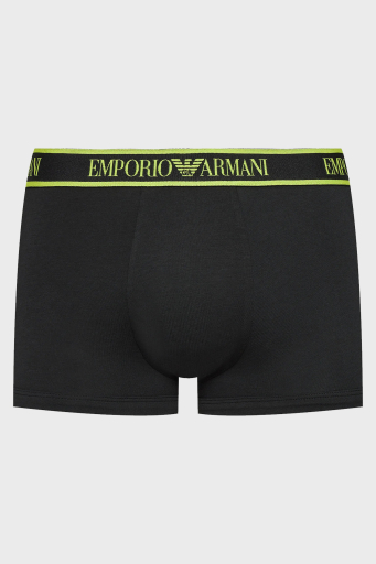 Emporio Armani Logolu Streç Pamuklu Erkek Boxer 111357 4F717 21320 SİYAH - 4