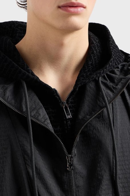 Emporio Armani Logolu Streç Pamuklu Regular Fit Erkek Sweat 6D1MB0 1JHSZ 0999 SİYAH - 2