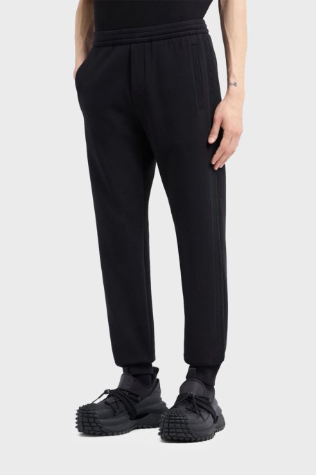 Emporio Armani Logolu Streç Pamuklu Regular Fit Jogger Spor Erkek Pantolon 6D1PK3 1JHSZ 0999 SİYAH - 1