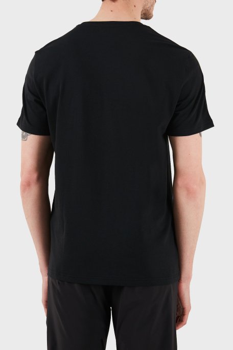 Emporio Armani Logolu Streç Pamuklu Slim Fit Bisiklet Yaka Erkek T Shirt EM000377 AF10773 UC001 SİYAH - 5
