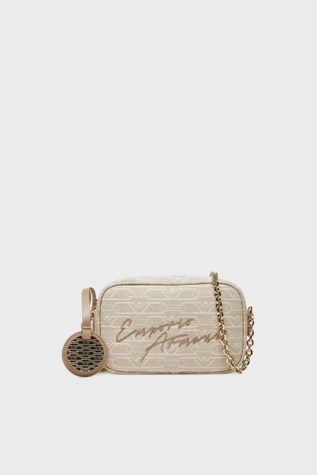 Emporio Armani Logolu Zincir Askılı Bayan Çanta EW001891 AF16095 F1073 EKRU - 6