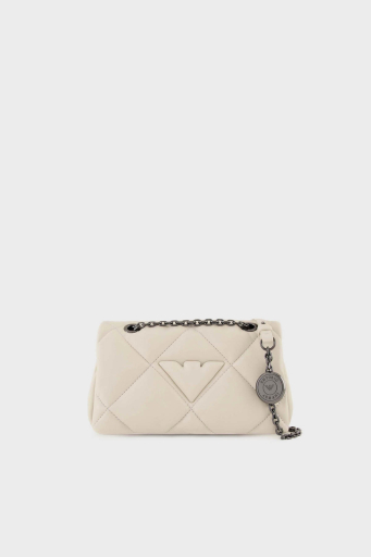 Emporio Armani Logolu Zincir Askılı Bayan Çanta Y3C041 YWJ8I 80011 BEYAZ - 1