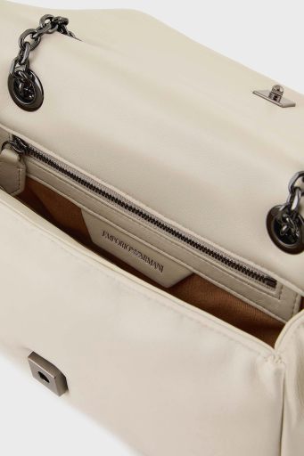 Emporio Armani Logolu Zincir Askılı Bayan Çanta Y3C041 YWJ8I 80011 BEYAZ - 4