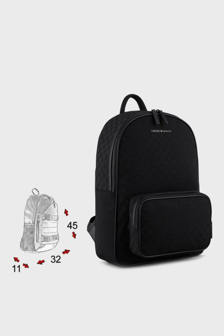 Emporio Armani Marka Logolu Erkek Sırt Çantası Y4O315 Y022V 81336 SİYAH - 5