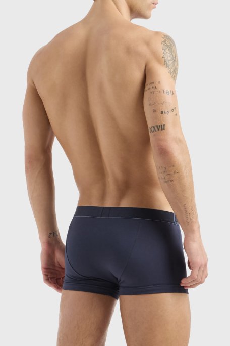 Emporio Armani Organik Pamuklu Esnek 3 Pack Erkek Boxer 111357 4R726 05837 Mavi-Kırmızı-Lacivert - 3