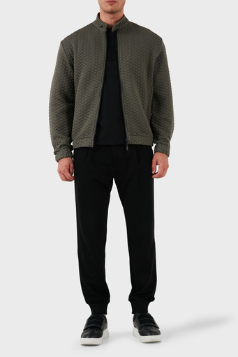 Emporio Armani Pamuk Karışımlı Regular Fit Dik Yaka Erkek Mont 6D1B7U 1J8IZ 0418 HAKİ - 3